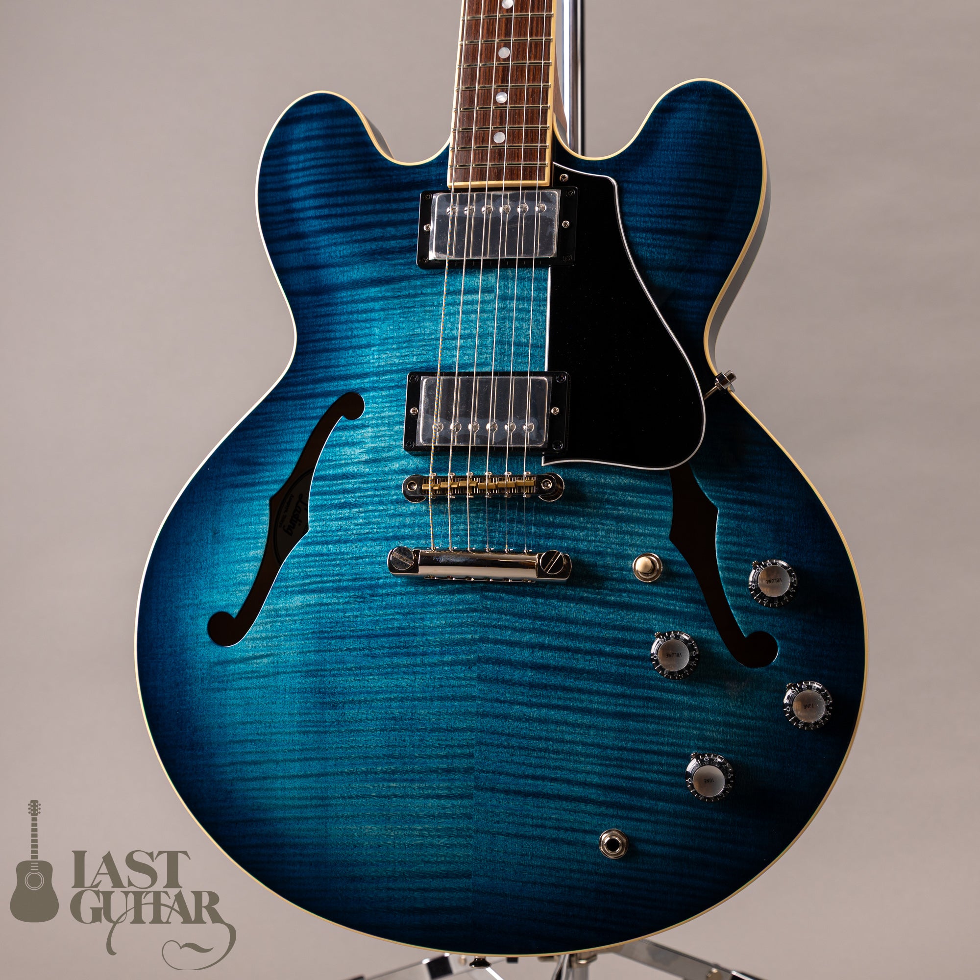 Lasting ESNOVA Curly Maple Humbucker Denim Burst