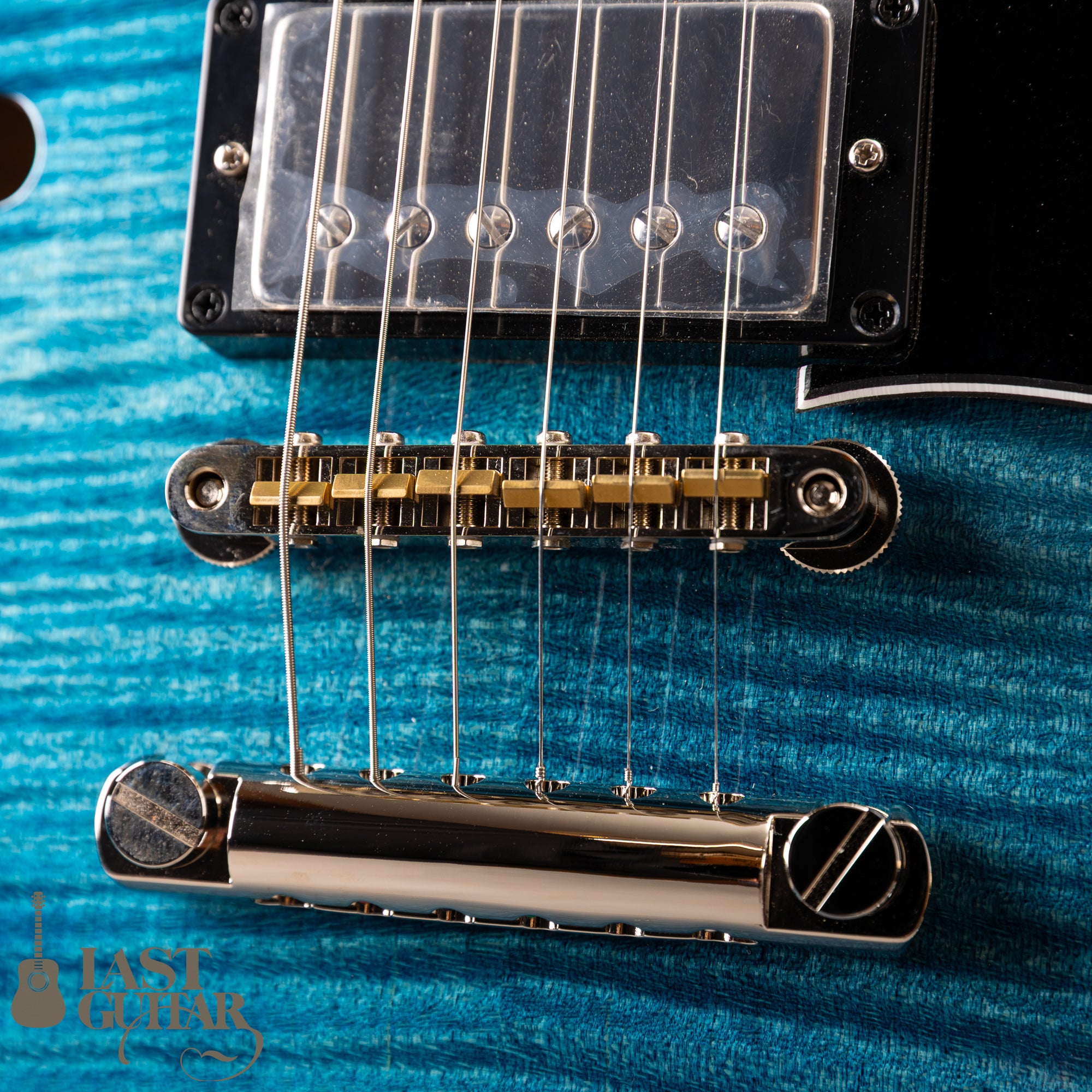 Lasting ESNOVA Curly Maple Humbucker Denim Burst