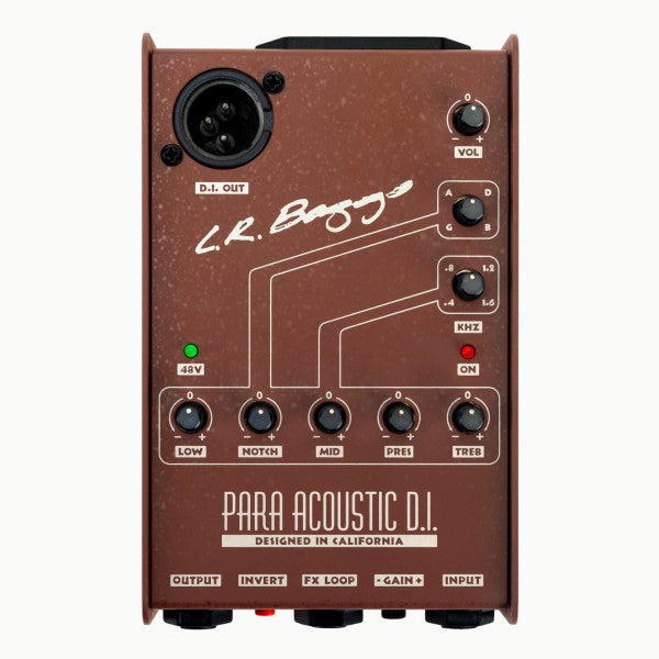 L.R.BAGGS PARA ACOUSTIC D.I. ACOUSTIC GUITAR PREAMP Acoustic Direct Box & Preamp with 5-band EQ アコギ用ダイレクトボックス 正規輸入品